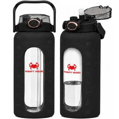 Mighty Vessel™ Shatter-Resistant Glass Water Bottle | 64 oz