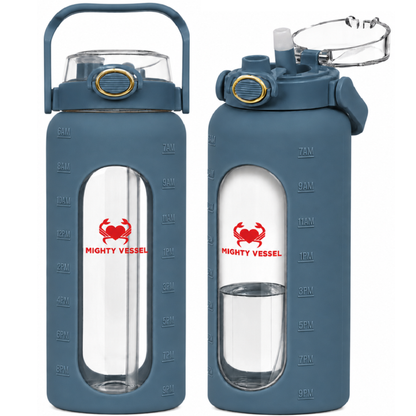 Mighty Vessel™ Shatter-Resistant Glass Water Bottle | 64 oz