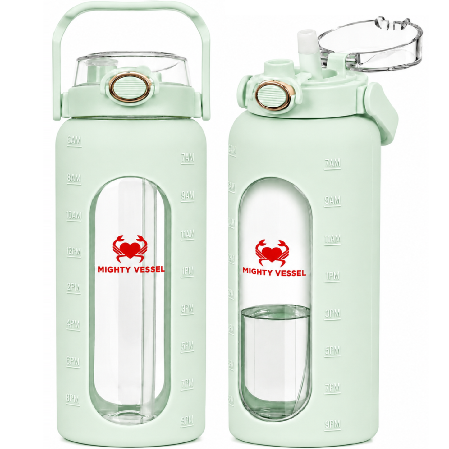 Mighty Vessel™ Shatter-Resistant Glass Water Bottle | 64 oz