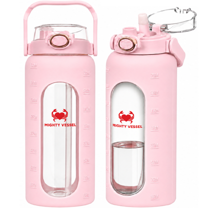 Mighty Vessel™ Shatter-Resistant Glass Water Bottle | 64 oz